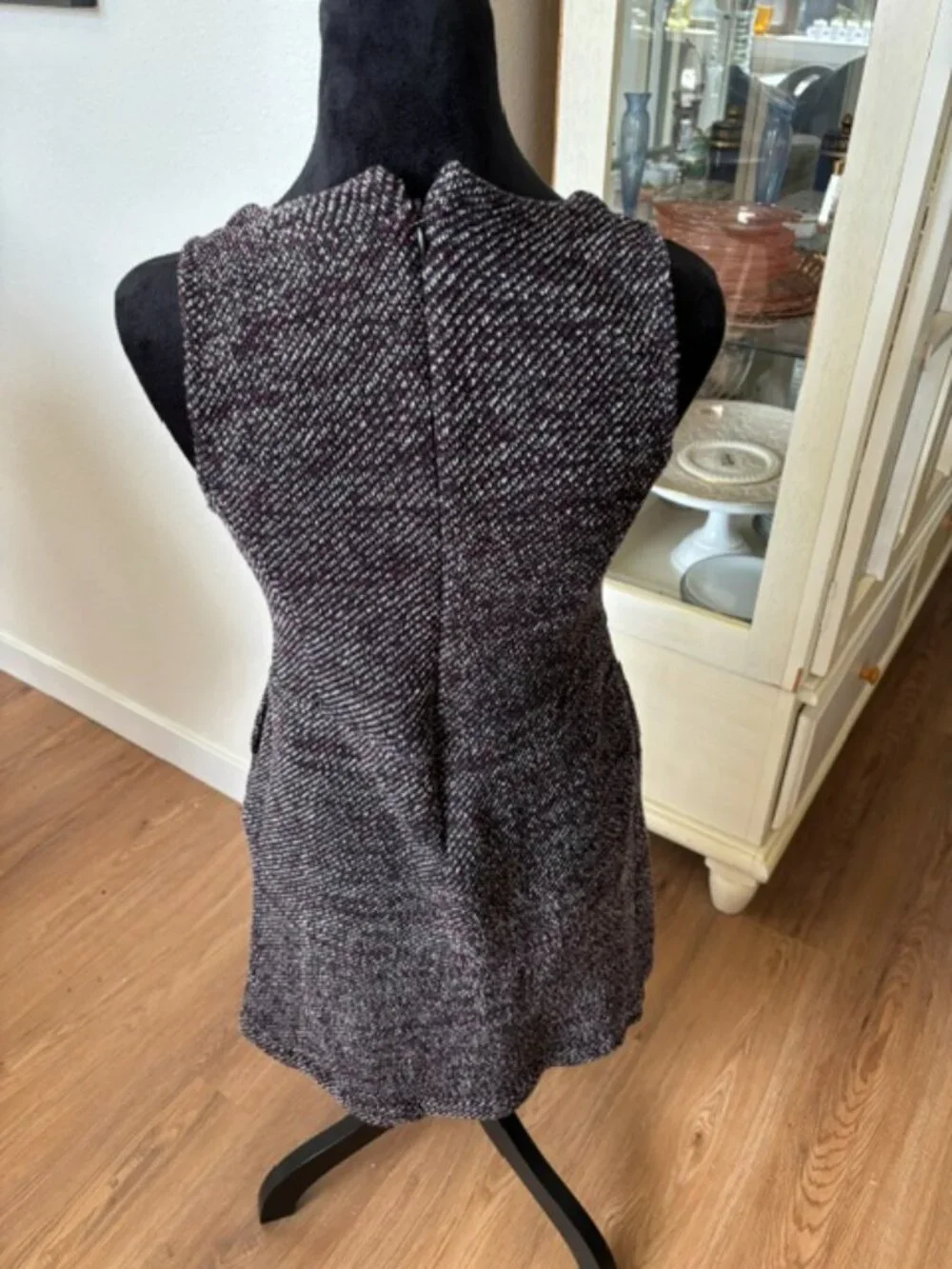 Madewell Terrace Tweed V Neck Sleeveless Dress Small